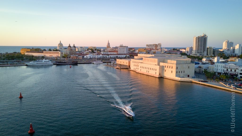 cartagena centro de convenciones shot by drone