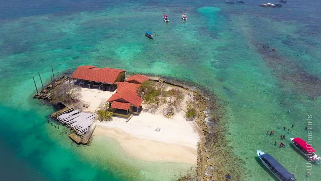 cartagena islas del rosario majadura drone