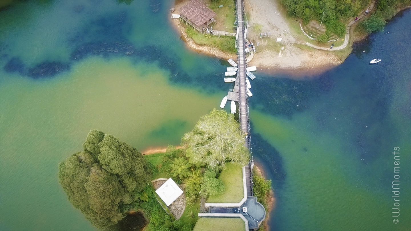piedra blanca ecológica park medellin drone view