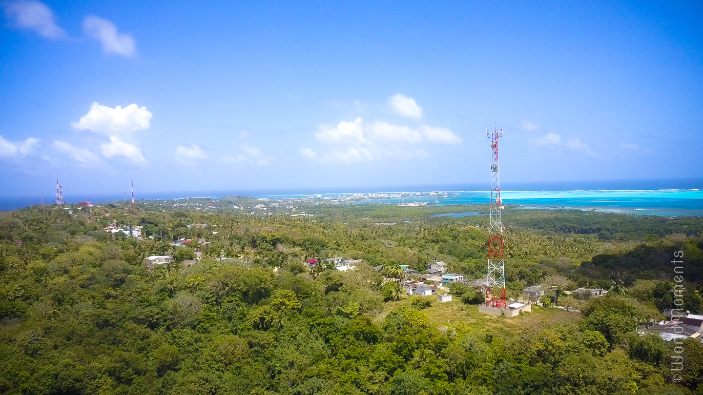 san andres north of the island birds eye view