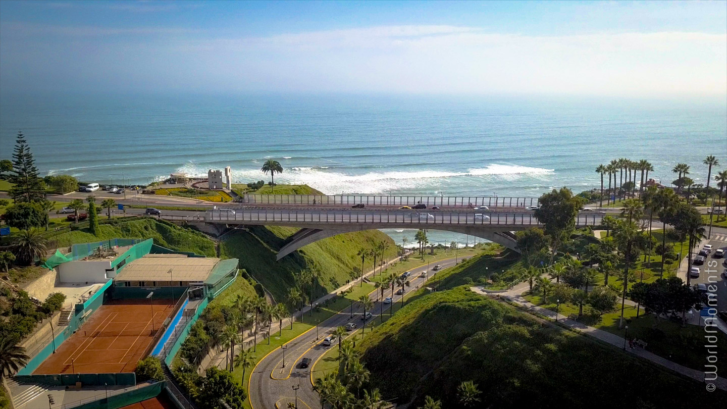 lima puente melizo ocean drone view