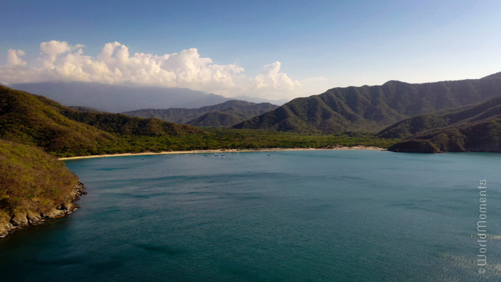 Santa Marta Bahia Concha view from the sea