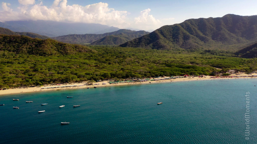 Santa Marta, Bahia Concha, beach view