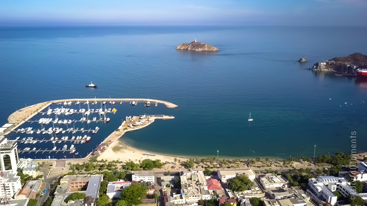 Santa Marta, Bahia de Santa Marta shot with drone