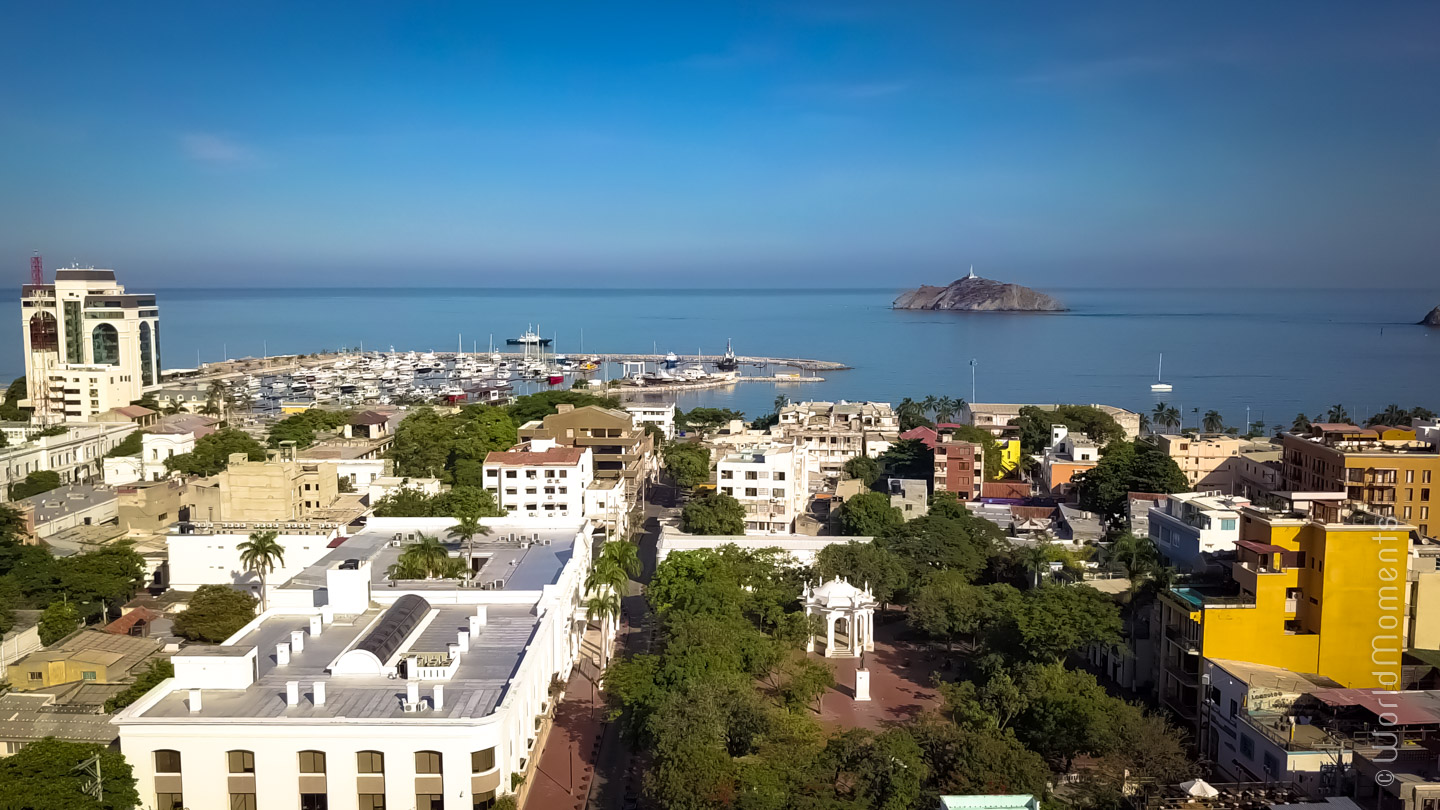 Santa Marta, Park of Lovers, drone view