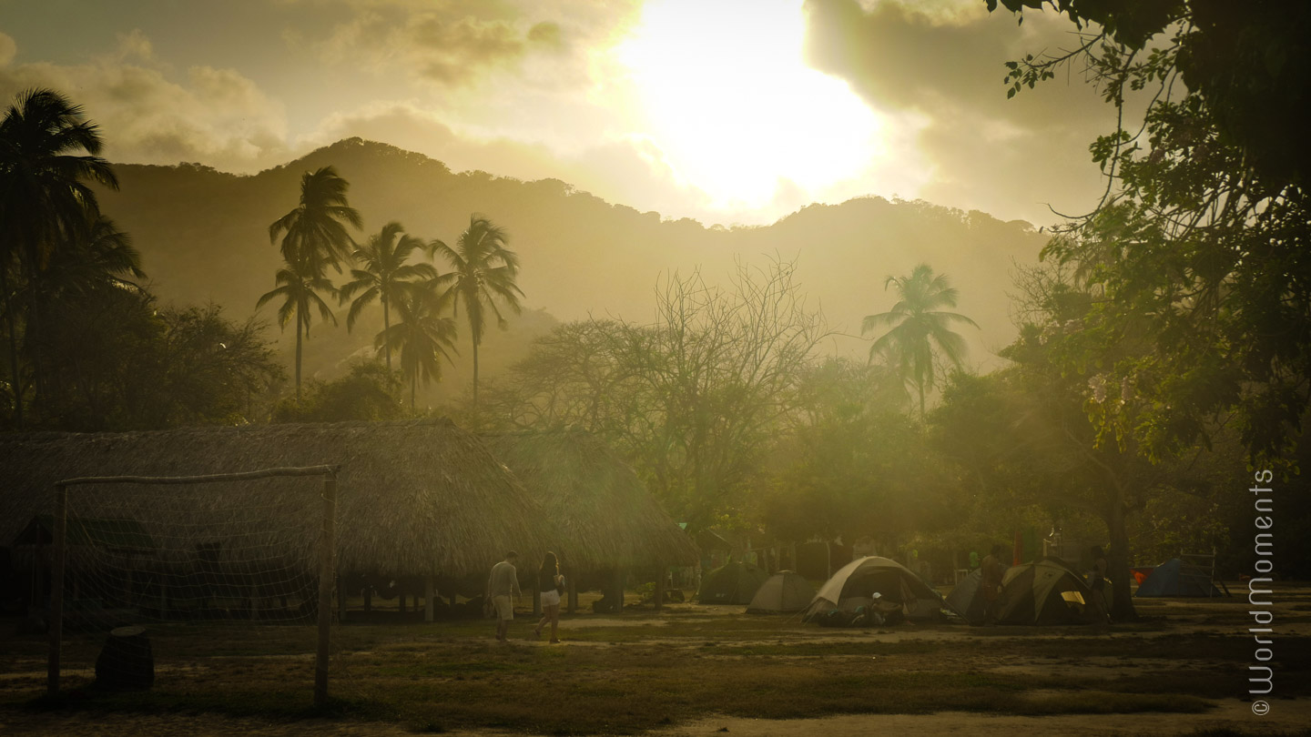 Santa Marta, Parque Tayrona, camping at Cabo San Juan