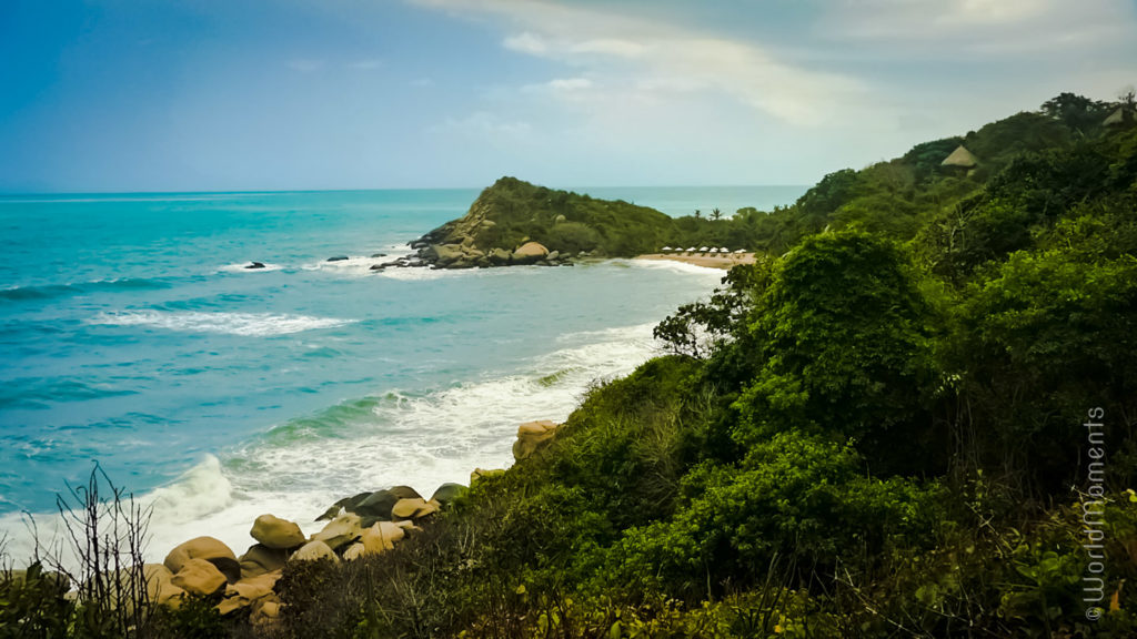 Santa Marta, Parque Tayrona, Punta Castillete beach view