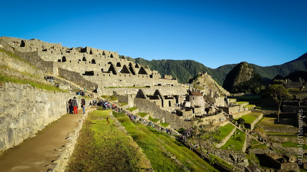 Machu Pichu view from the agriculture zone