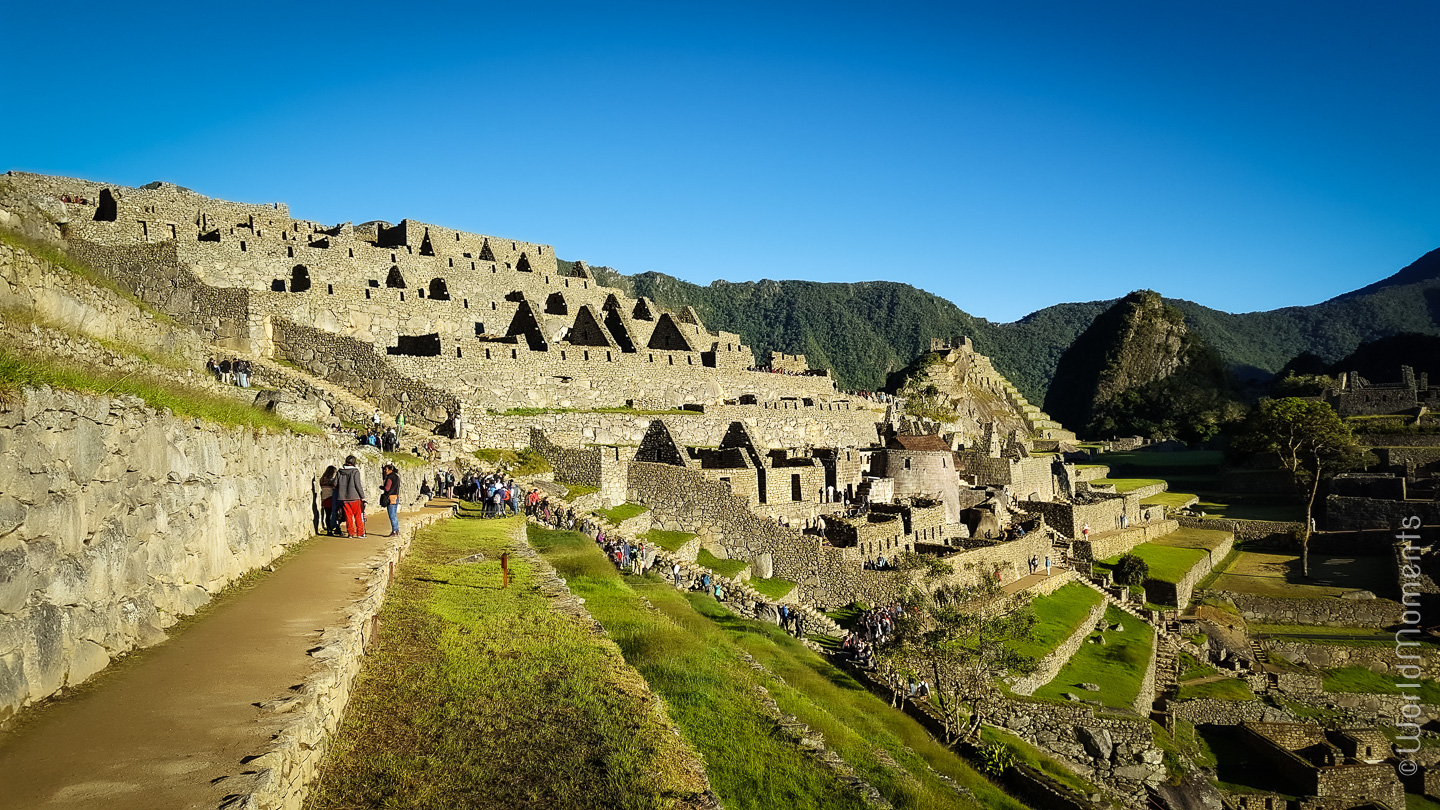 Machu Picchu view from the agricultural zone