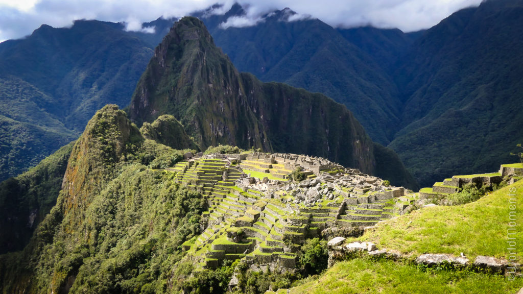 Machu Pichu city view from the Sun gate