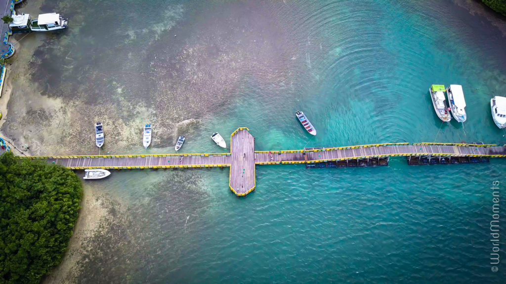 Santa Catalina puente de los enamorado foto con dron