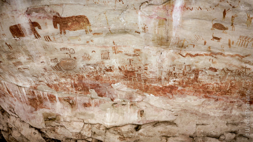Cerro Azul indigentes painting