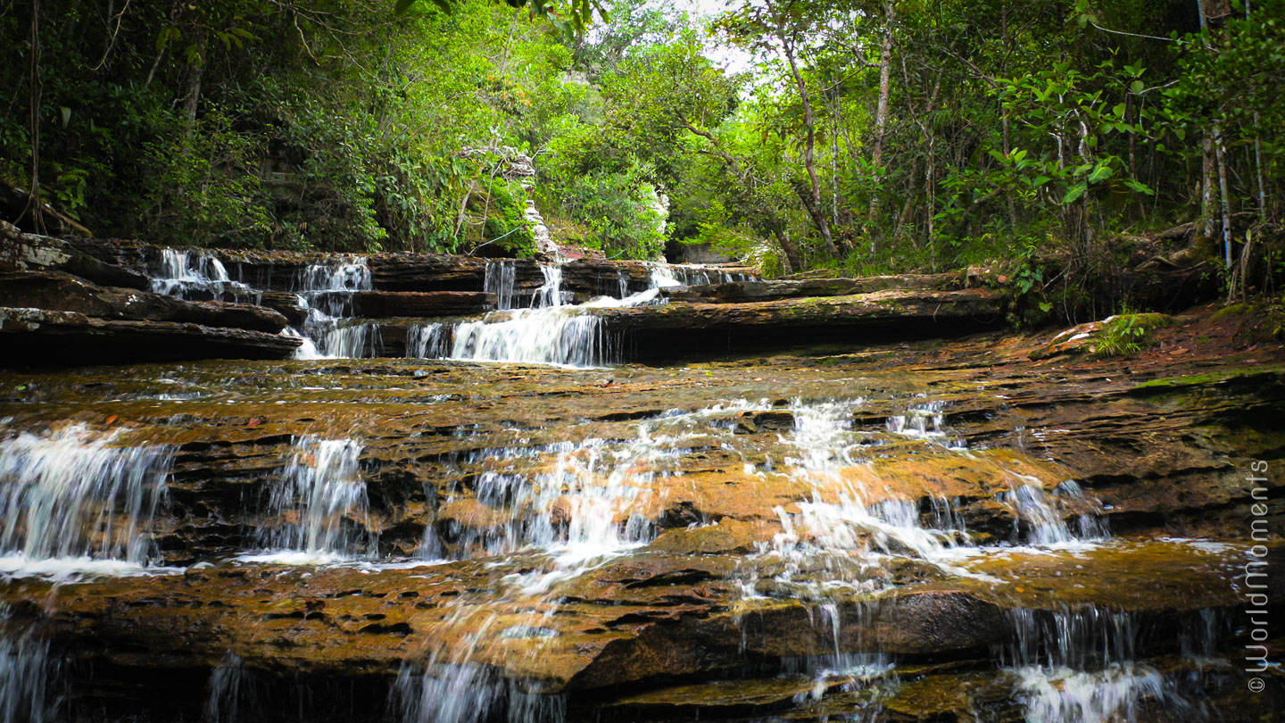 Delicia waterfalls in San Jose del Guaviare
