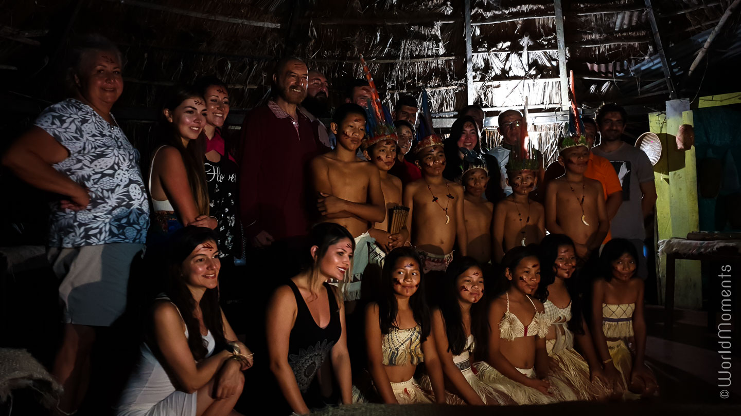 Velada indigena with local people in San Jose del Guaviare