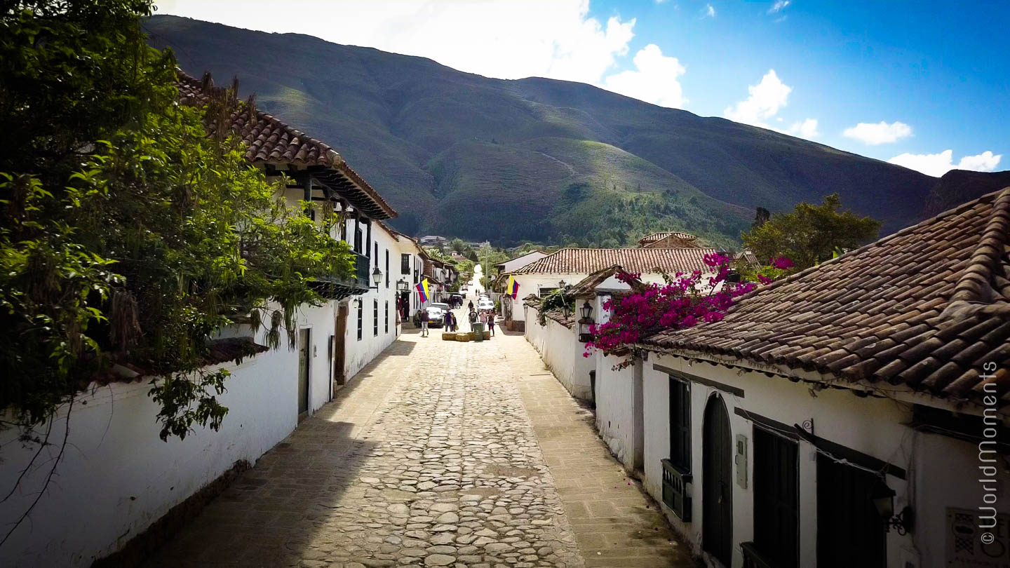 View of 13th Street in Villa de Leyva