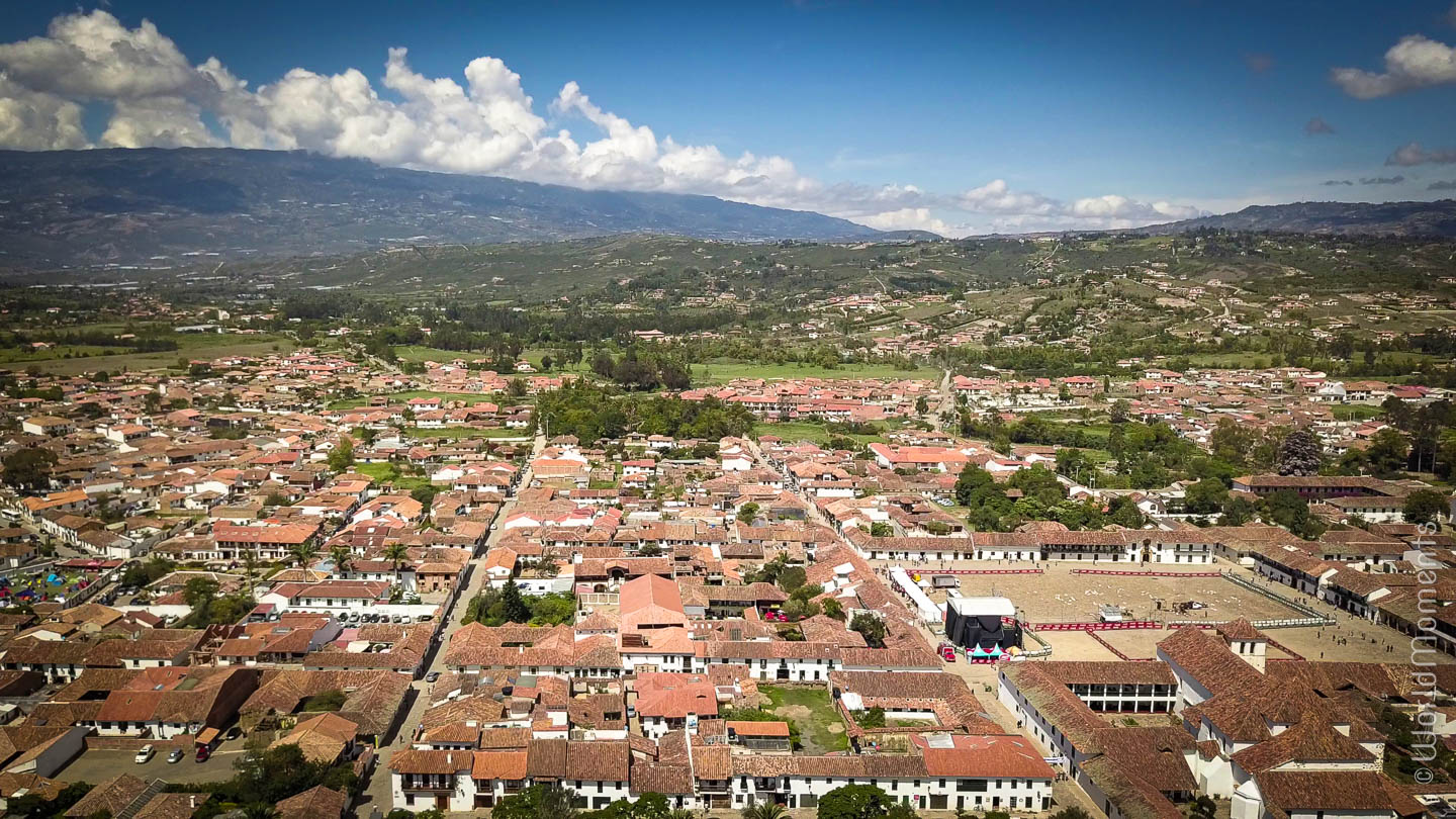 Villa de Leya panoramic view, shot with drone