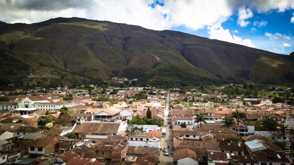 Villa de Leyva toma desde arriba con dron