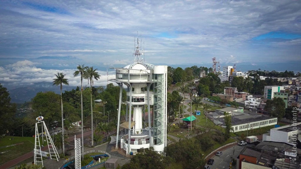 vista del mirador de chipre con dron