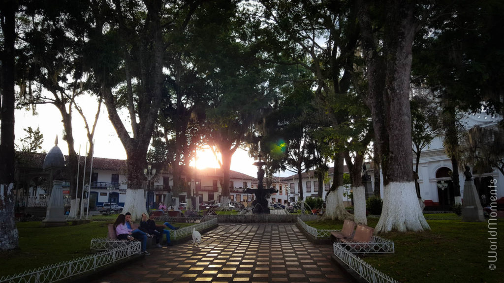 vista de la pila de Salamina Caldas