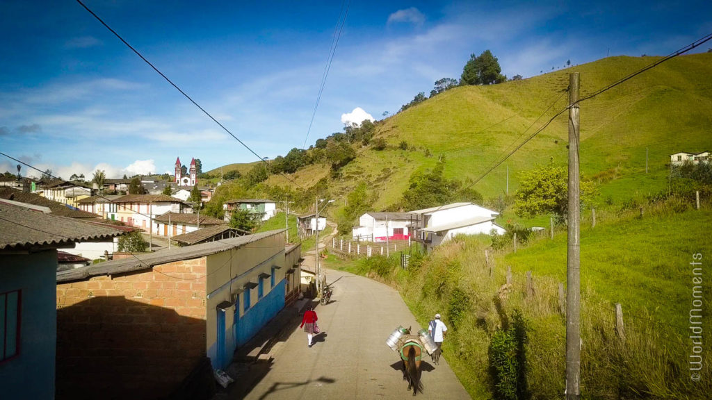 san felix caldas caballo caminado en la calle