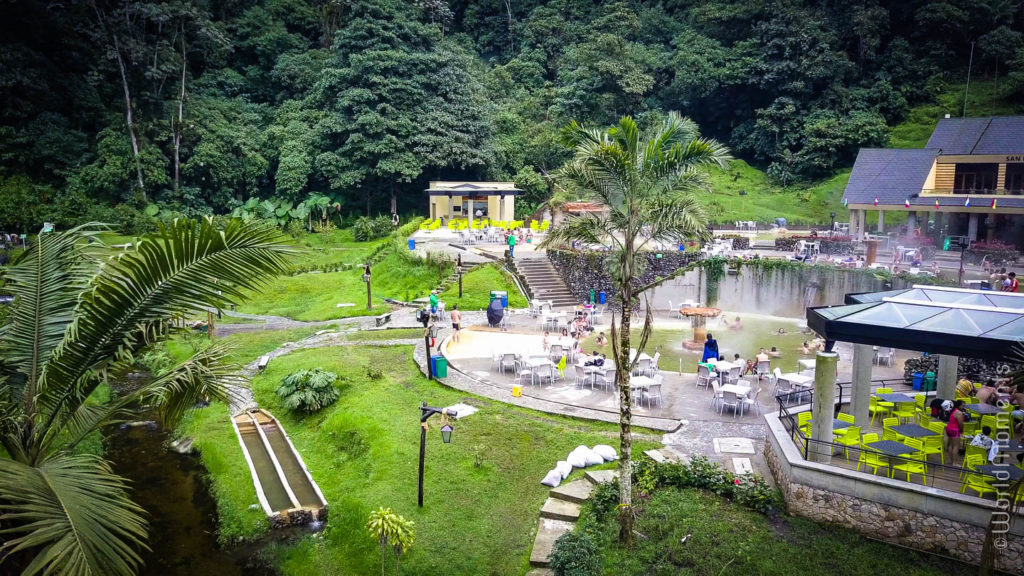 vista de las termales de Santa Rosa de cabal