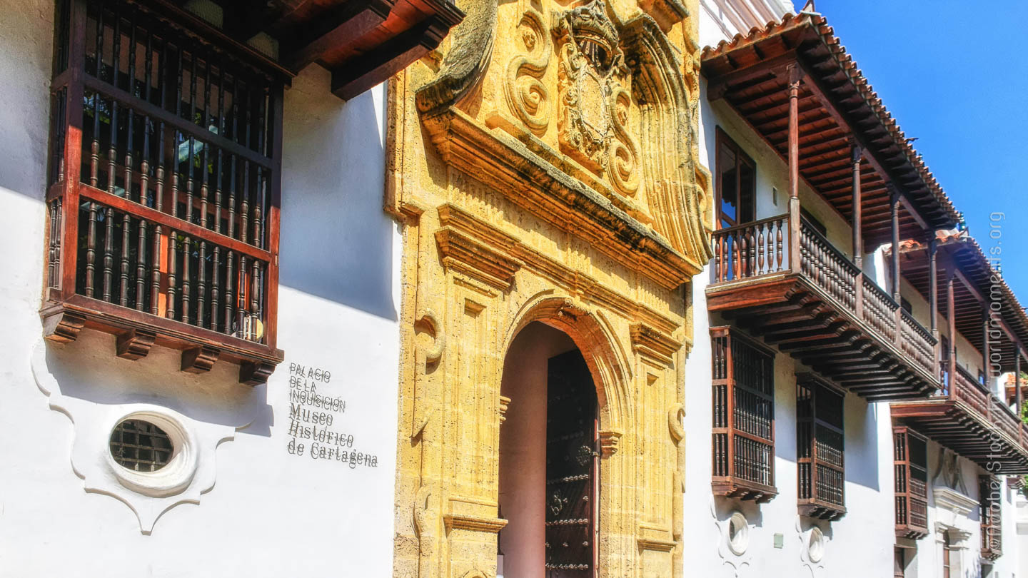 entrada del museo histórico de cartagena palacio de la inquisición