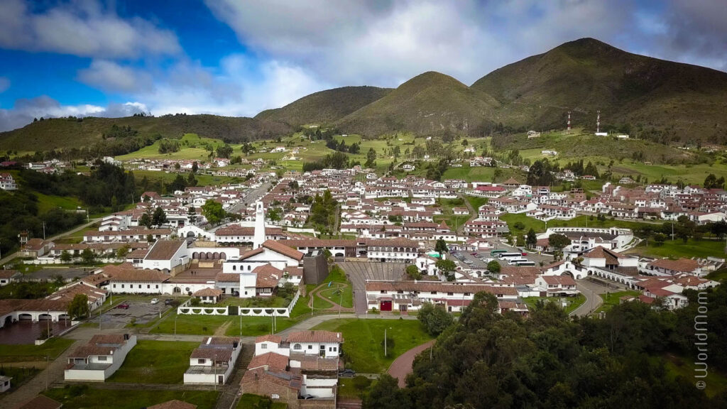 vista del pueblo di Guatavita