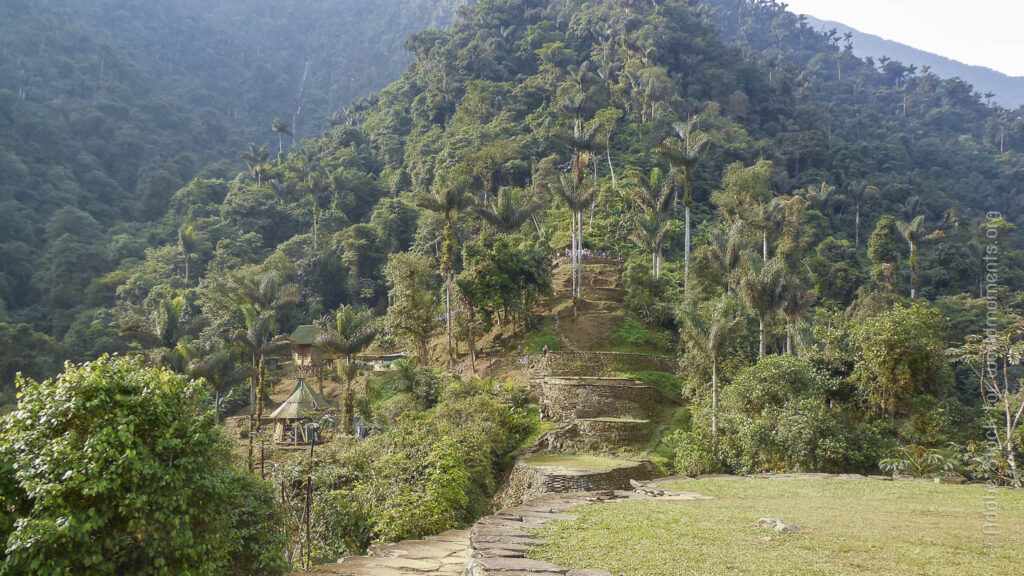 vista de ciudad perdida en la sierra nevada de santa marta