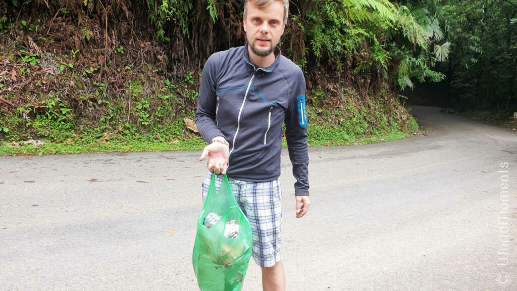 collect plastic waste